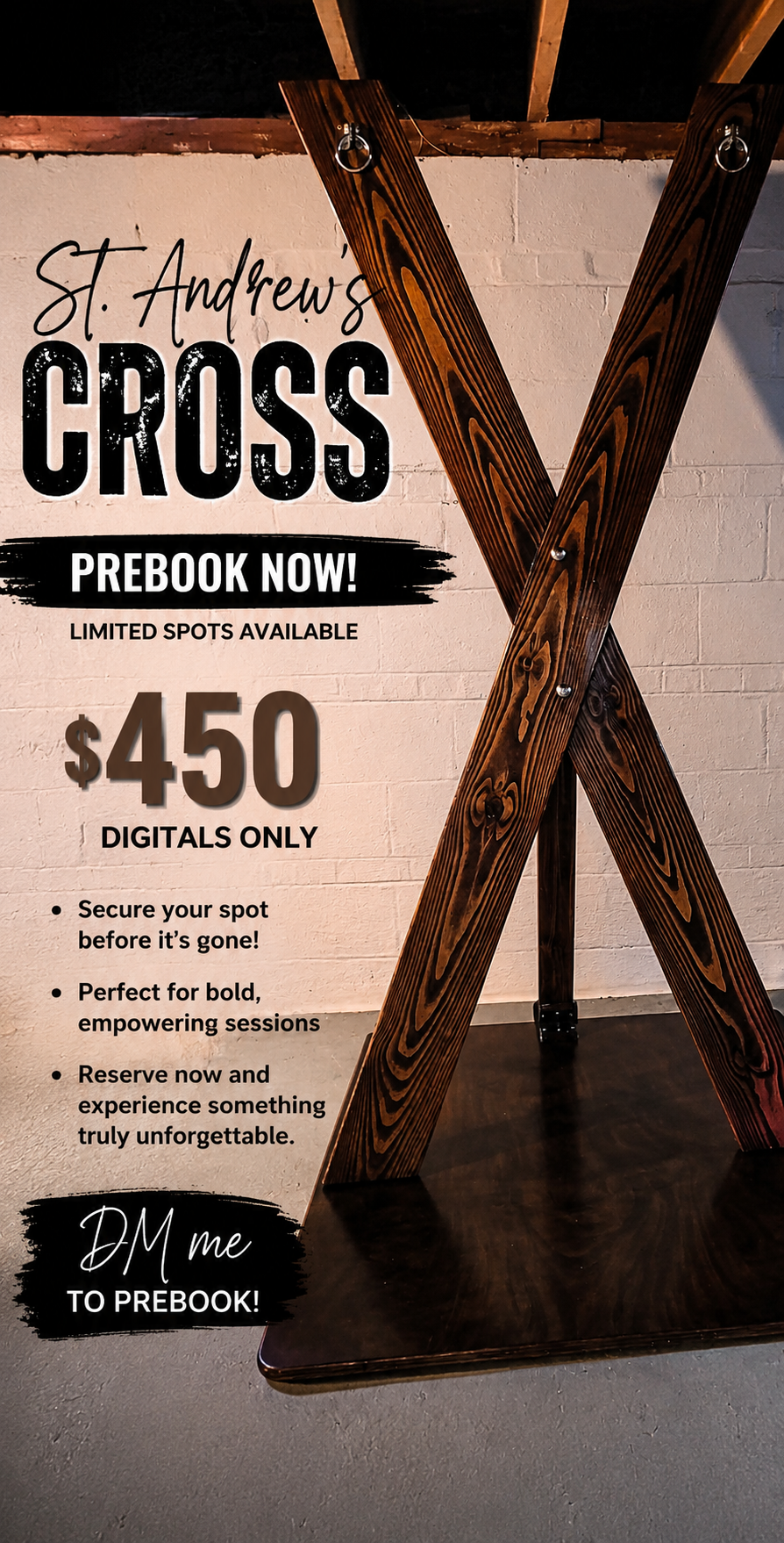 St Andrew's Cross Boudoir $450